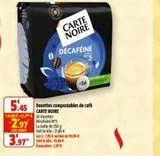 Café Carte noire offre sur Coccimarket