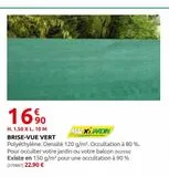 Brise-vue vert offre à 16,9€ sur Rural Master