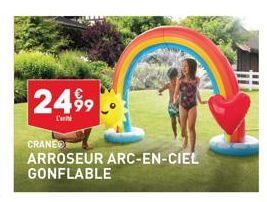 2499  l'u  CRANEO  ARROSEUR ARC-EN-CIEL GONFLABLE 