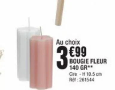 bougie fleur 140 gr