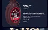 HERSHEY'S  SYRUP Cpane  12€9⁹¹  4,78€/kg  NAPPAGE CHOCOLAT - HERSHEYS Idéal sur des gaufres, des pancakes, de la glace ou dans un chocolat chaud  Fabriqué aux USA  2 x 1,36 kg  #399318  offre sur Costco