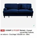 Canapé convertible  offre sur Habitat