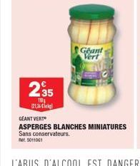 235  110 21,36 Cl  Geant Vert 