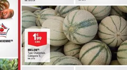 199  la pic  melon type charentais. catégorie 1. ret 6110 