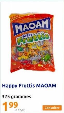 High with Ofisnars  MAQAM Fruttis  325 grammes  6.12/ka  Consulter 