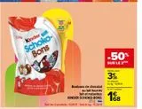 Chocolat au lait Kinder offre sur Carrefour Market