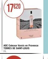 17€20  ADC Coteaux Varois en Provence TERRES DE SAINT-LOUIS  3L  HINGE 