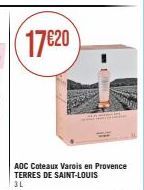 17€20  ADC Coteaux Varois en Provence TERRES DE SAINT-LOUIS  3L  HINGE 