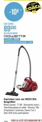 aspirateur sans sac rowenta