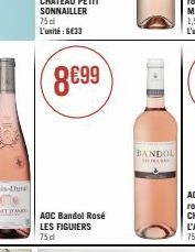AOC Bandol Rosé LES FIGUIERS 75 d  BANDOL 