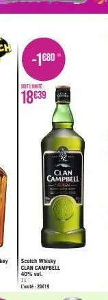 whisky clan campbell