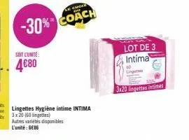 lingettes intimes intima