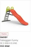 Promo  SMOBY  Toboggan Funny DE 2 ANS À 6 ANS  132,99€  offre sur Oxybul