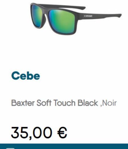 Cebe  Baxter Soft Touch Black, Noir  35,00 € 