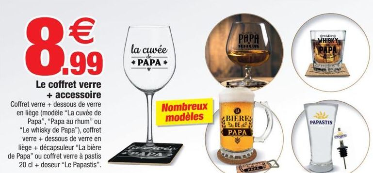 Le coffret verre + accessoire