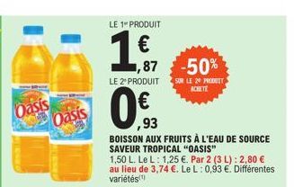 boisson aux fruits Oasis