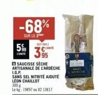 saucisse sèche 