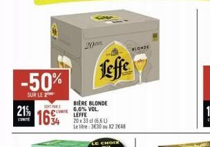 bière blonde Leffe