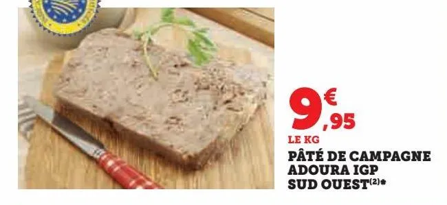 pâté de campagne  adoura igp  sud ouest