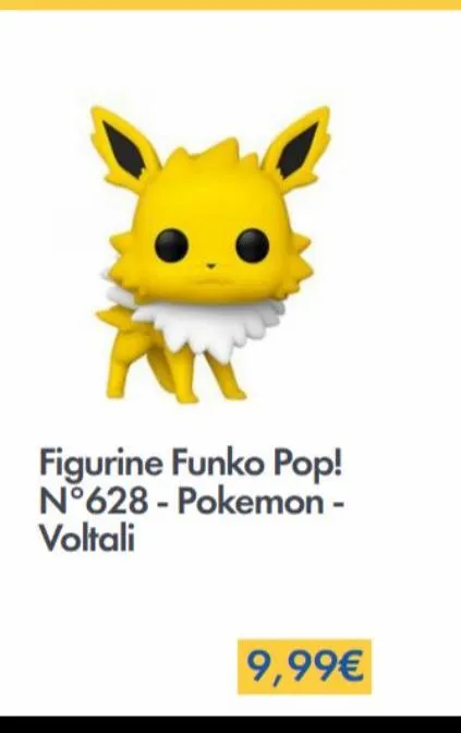 figurine funko pop! n°628 - pokemon - voltali  9,99€ 