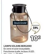 stock limité  economie 59%  10€ 