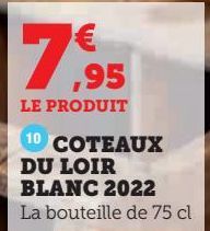 COTEAUX DU LOIR BLANC 2022