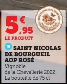 saint nicolas de bourgueil aop rosé