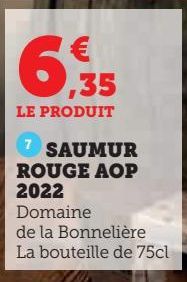 SAUMUR ROUGE AOP 2022