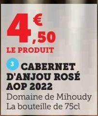 CABERNET D'ANJOU ROSÉ AOP 2022