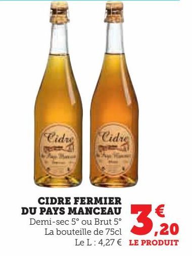 CIDRE FERMIER DU PAYS MANCEAU