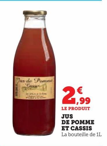 JUS DE POMME ET CASSIS