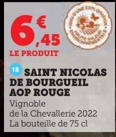 SAINT NICOLAS DE BOURGUEIL AOP ROUGE