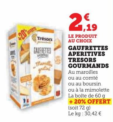 gaufrettes aperitives Tréspors Gourmands