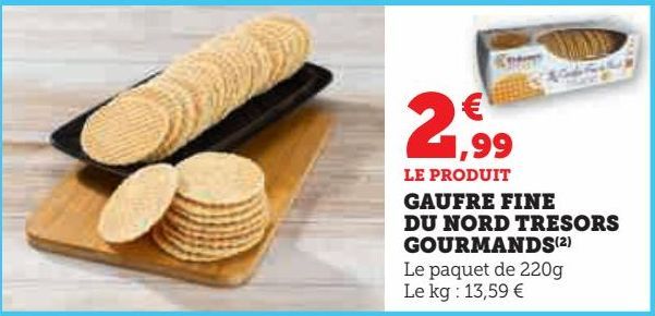 Gaufre fine du nord Trésor Gourmands