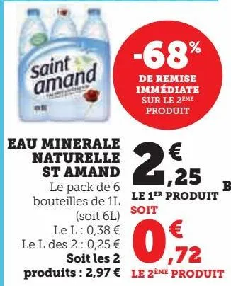 eau minerale naturelle saint amand