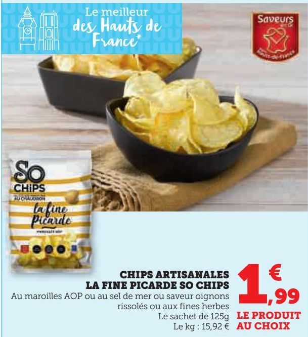 Chips artisanales La Fine Picarde So Chips