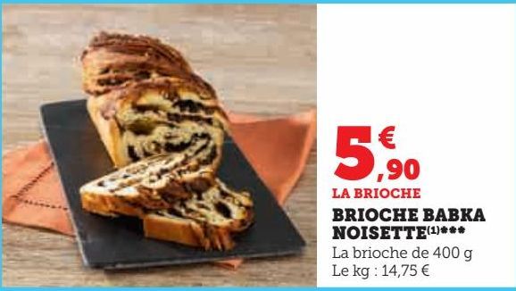 Brioche babka noisette