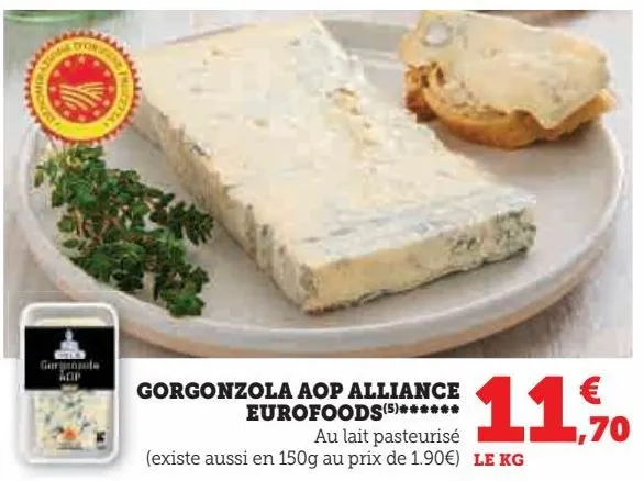 gorgonzola aop alliance  eurofoods