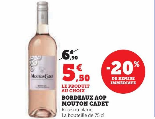 BORDEAUX AOP  MOUTON CADET