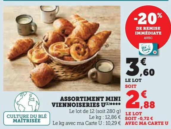 12 mini viennoiseries u 