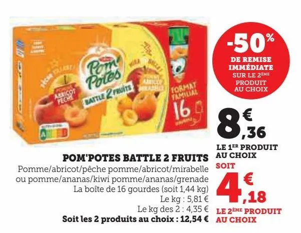 pom'potes battle 2 fruits