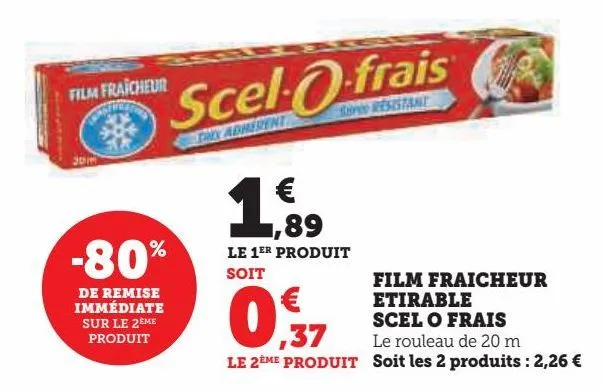 film fraicheur etirable scel o frais