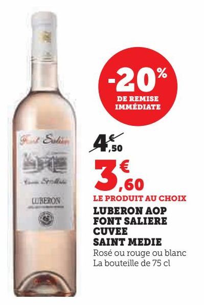 LUBERON AOP FONT SALIERE CUVEE SAINT MEDIE