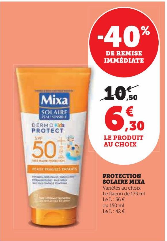 PROTECTION SOLAIRE MIXA