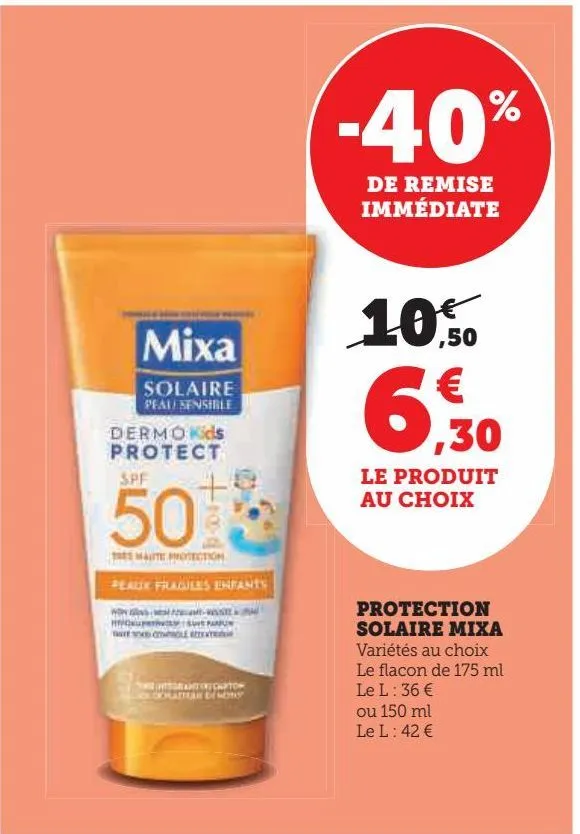 protection solaire mixa