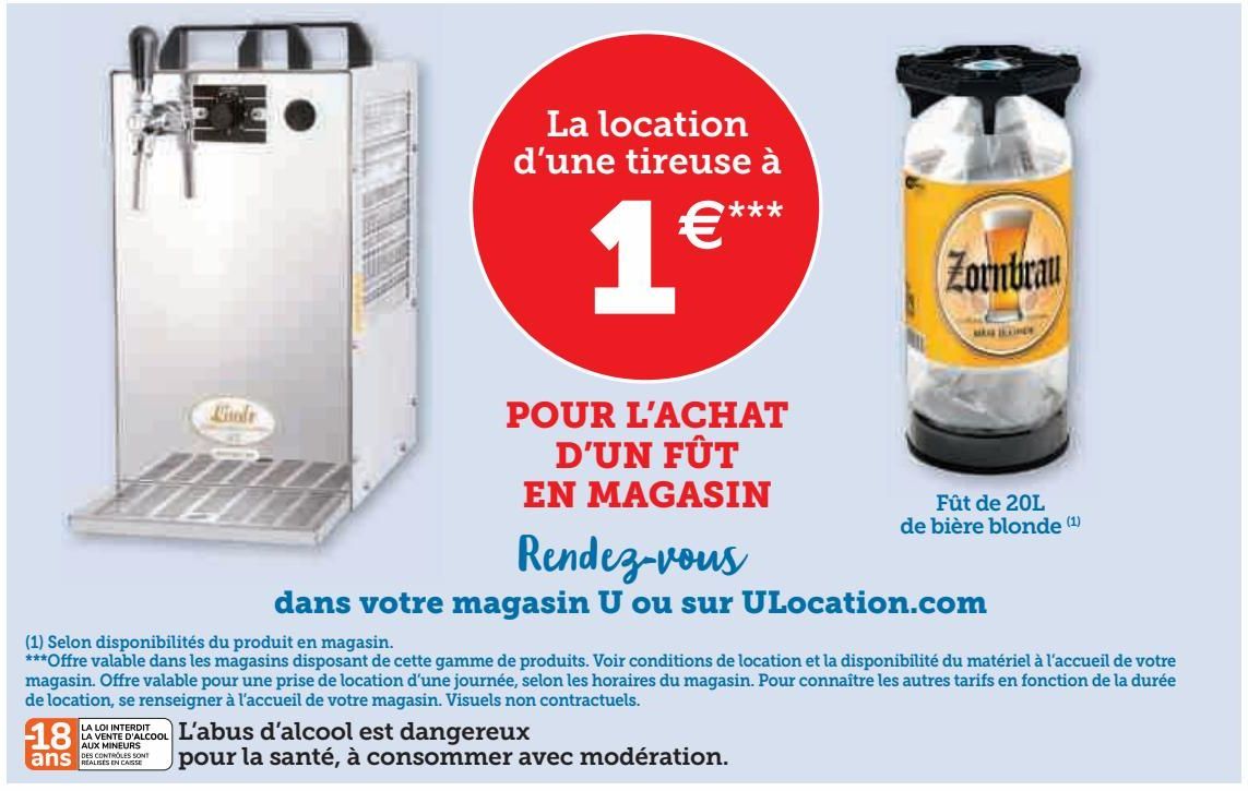 POUR L’ACHAT D’UN FÛT EN MAGASIN