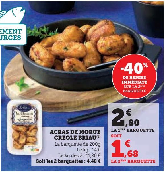 ACRAS DE MORUE CREOLE BRIAU