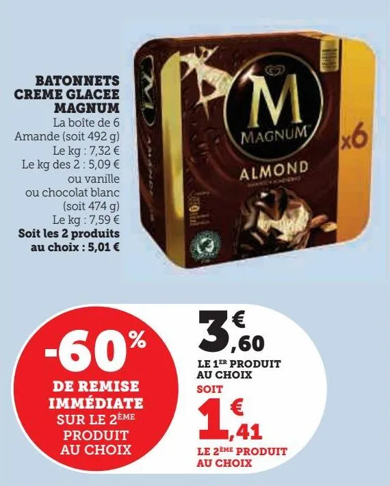 batonnets creme glacee magnum