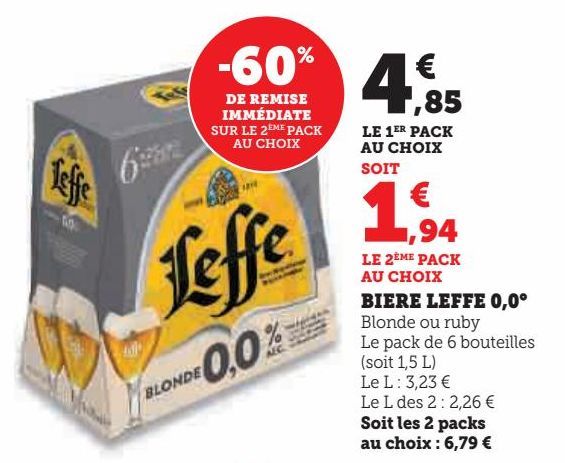 BIERE LEFFE 0,0°