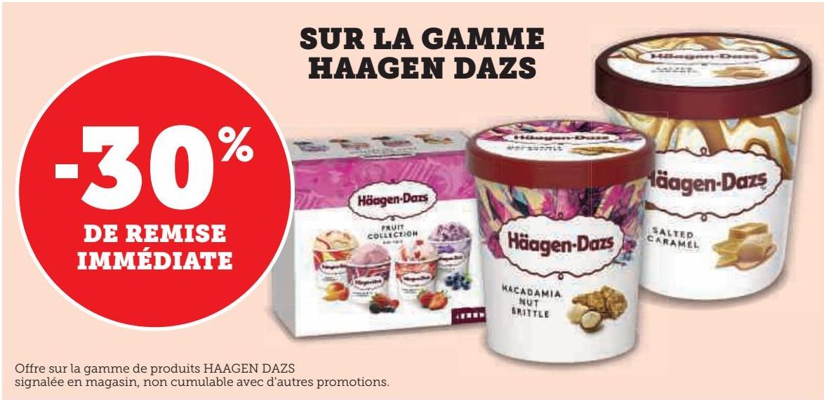 SUR LA GAMME HAAGEN DAZS